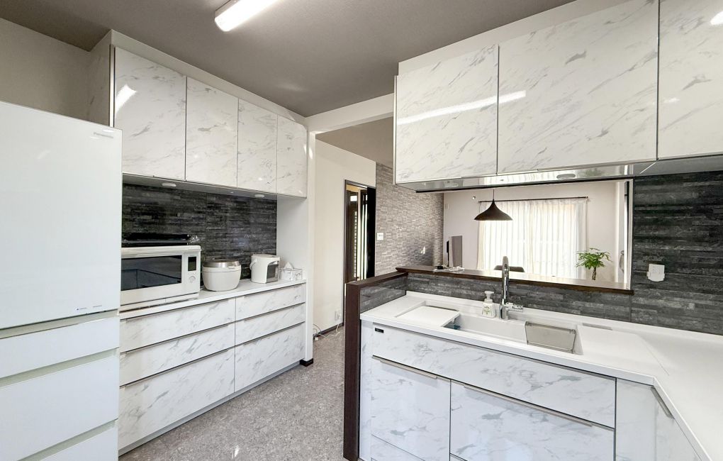 カウンターユニットもお揃いに