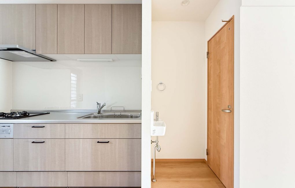 来客時に便利な手洗器をリビングに設置